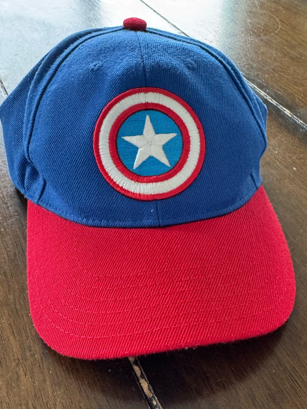 Marvel Blue and Red Captain Shield Kids Hat